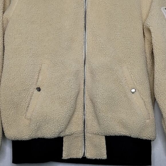 Huf Fleece Sherpa Bomber Jacket Size Medium - Picture 3 of 9